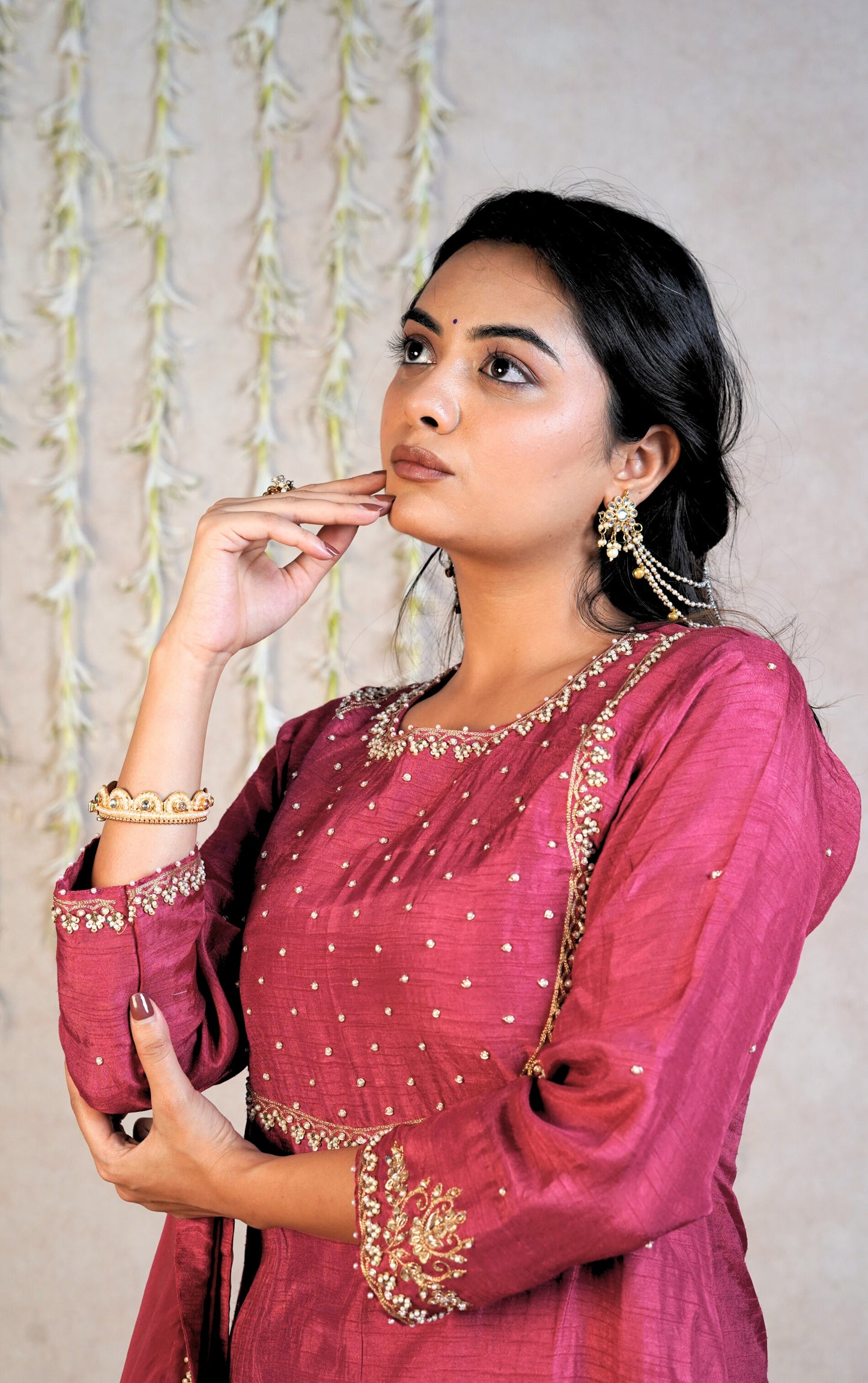 Gulbano Festive Kurta Set - Carrot