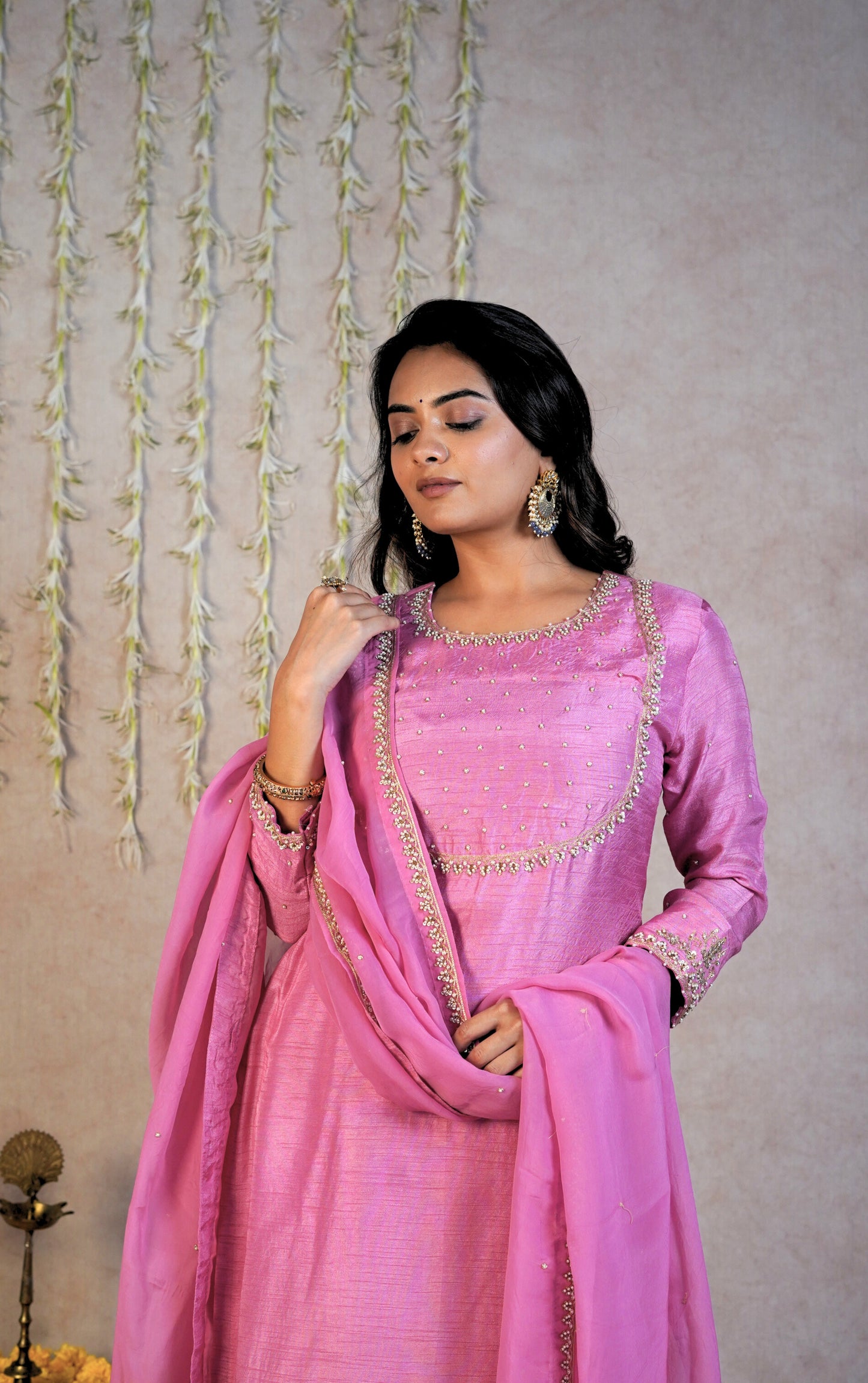 Gulbano Festive Kurta Set - Bubble Pink
