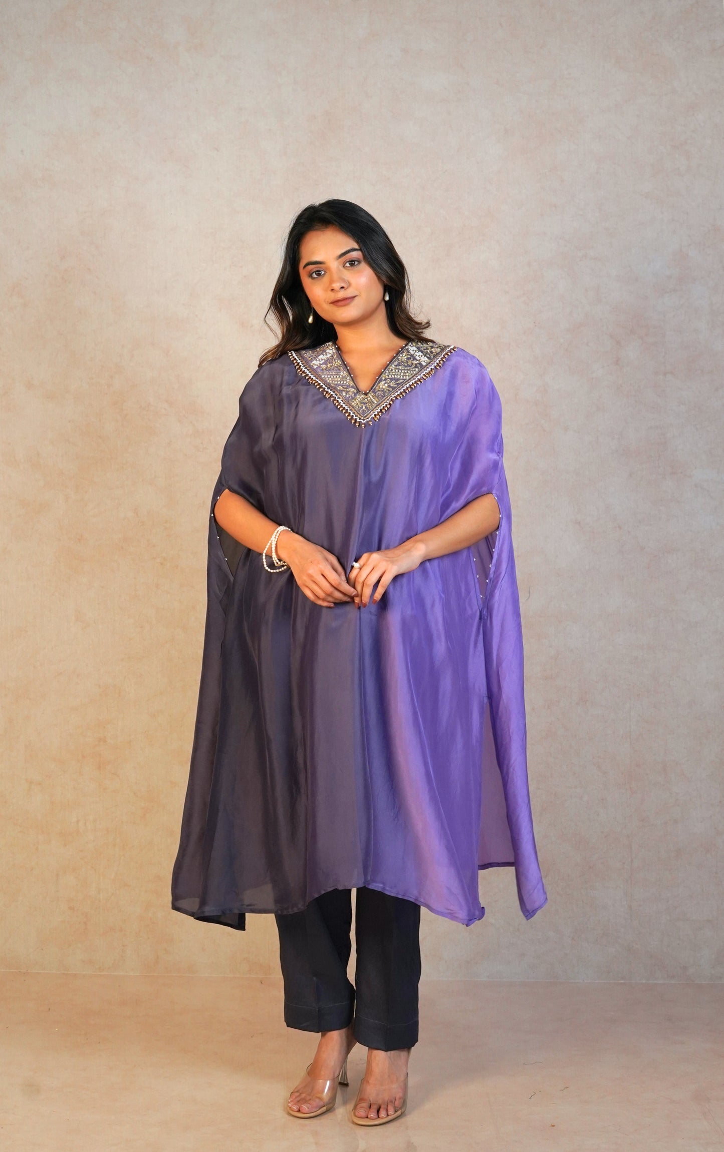 Luna Kaftan Set - Grey