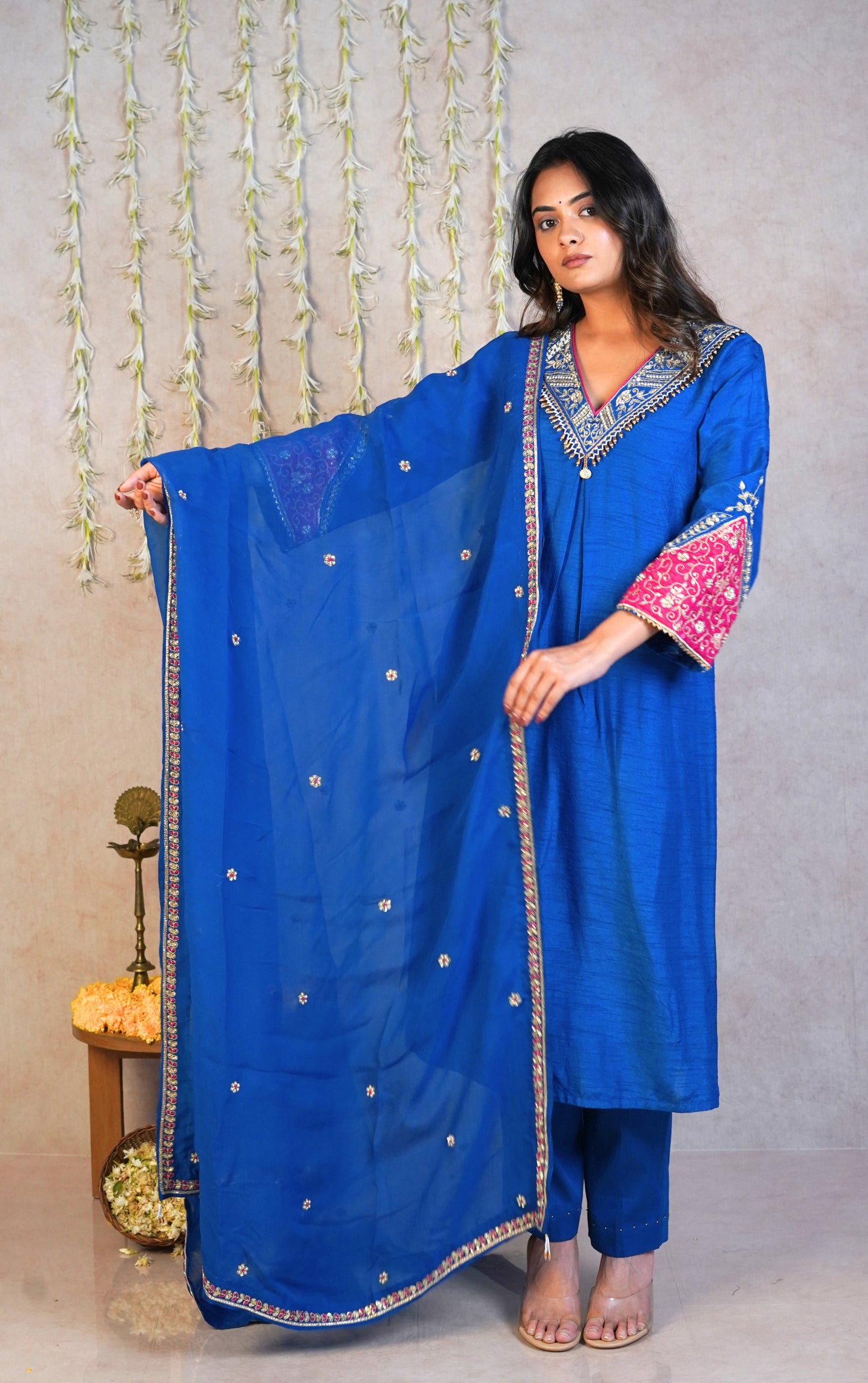 Noor festive Kurta Set - blue