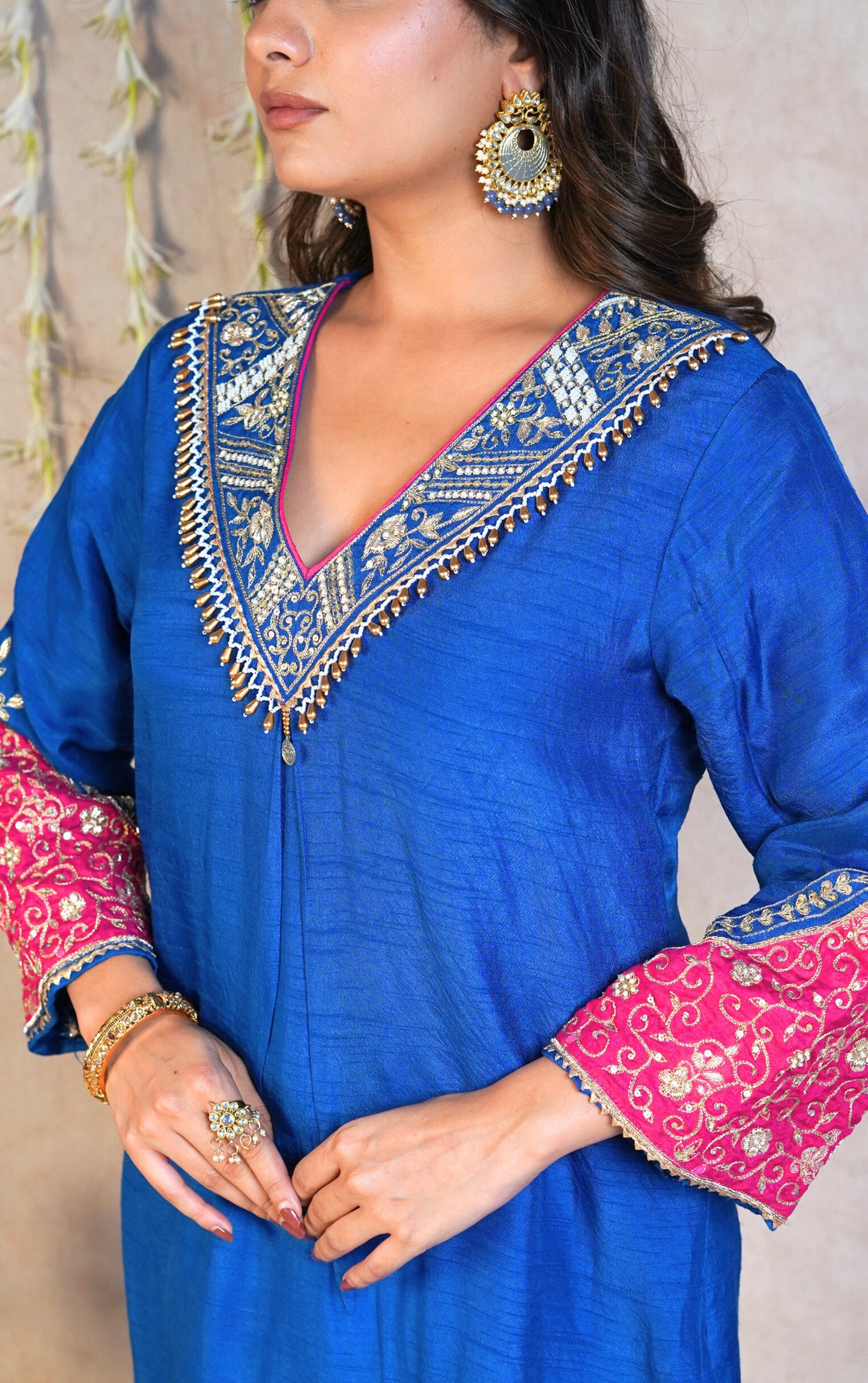 Noor festive Kurta Set - blue