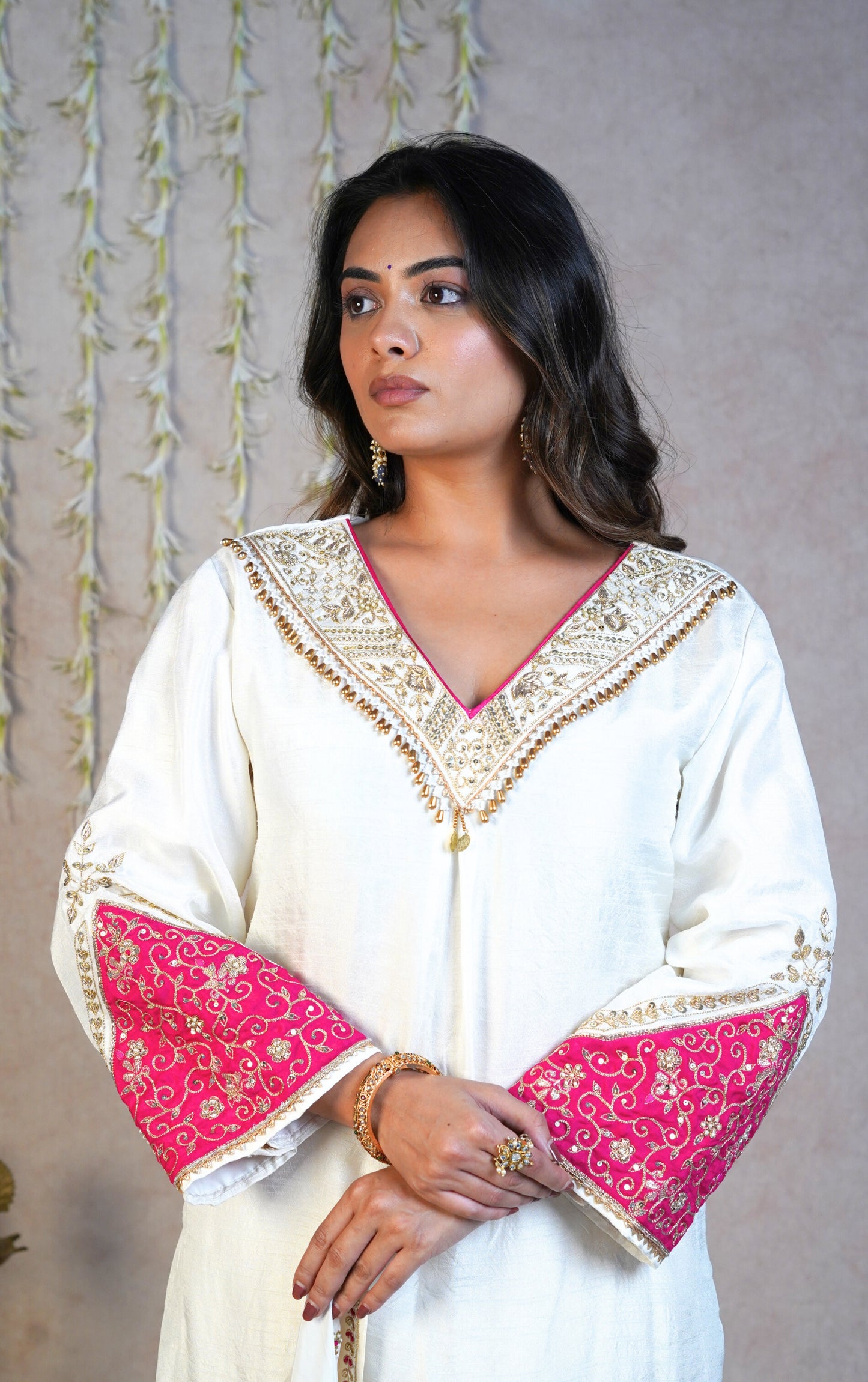 Noor festive Kurta Set - White
