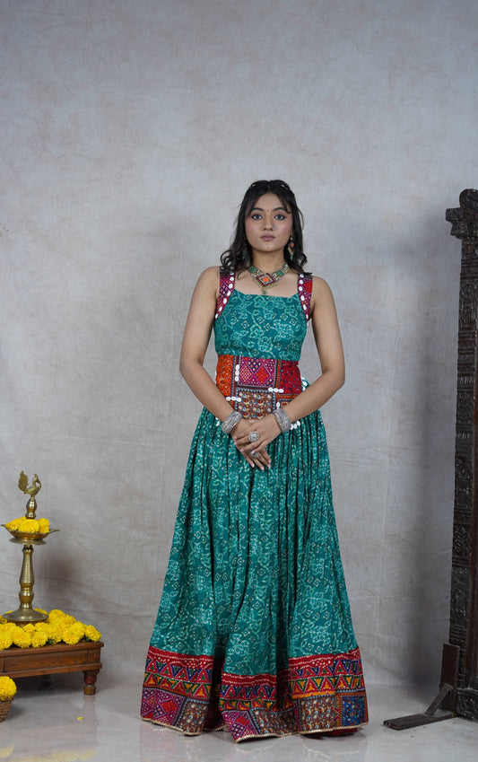 Fitoor bandhani choli set