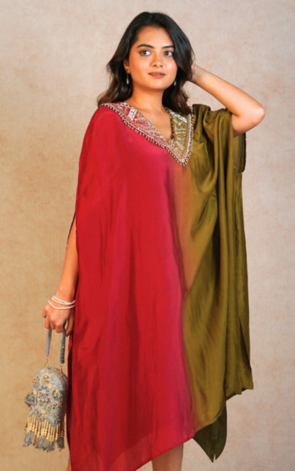 Luna Kaftan Set - Olive