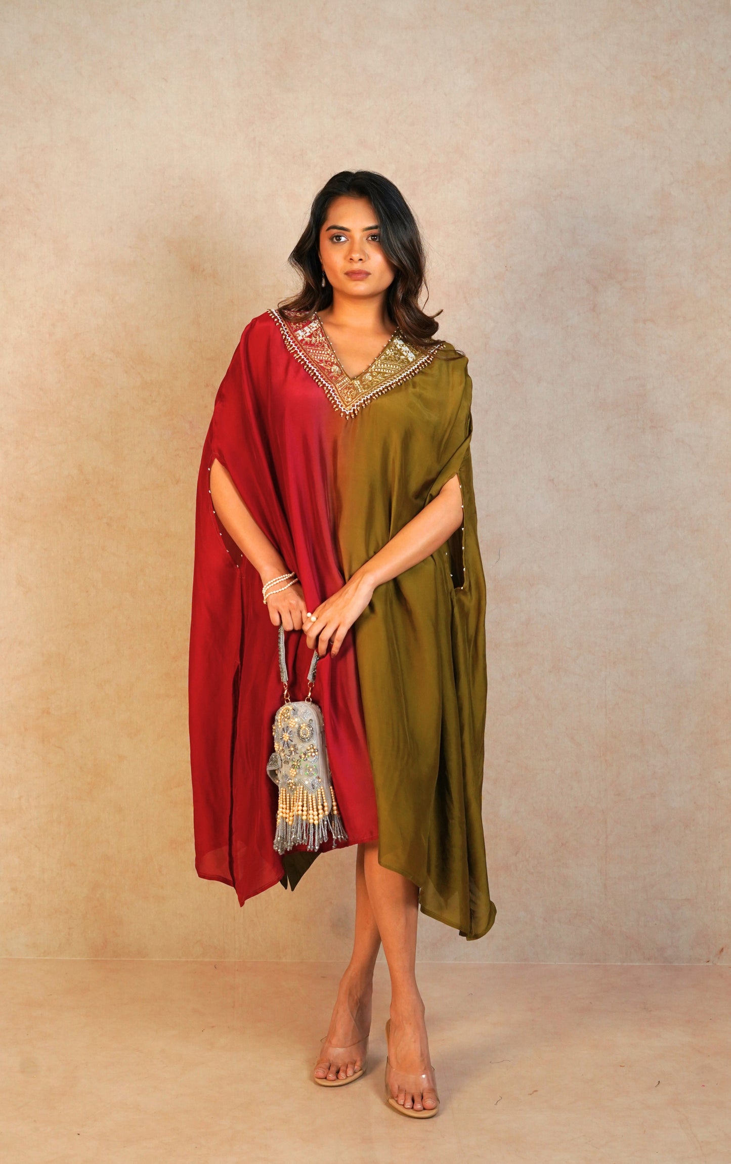 Luna Kaftan Set - Olive