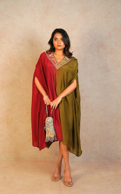 Luna Kaftan Set - Olive