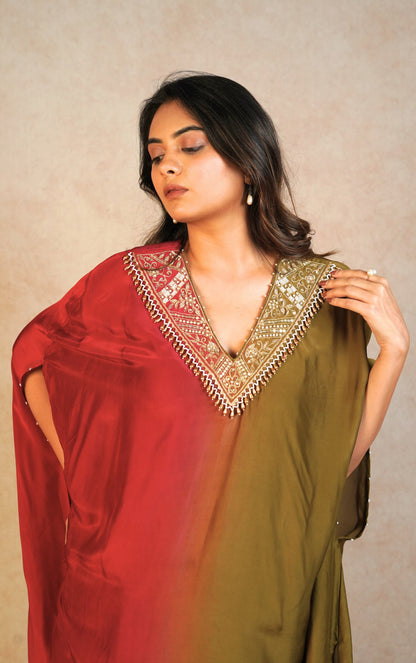 Luna Kaftan Set - Olive