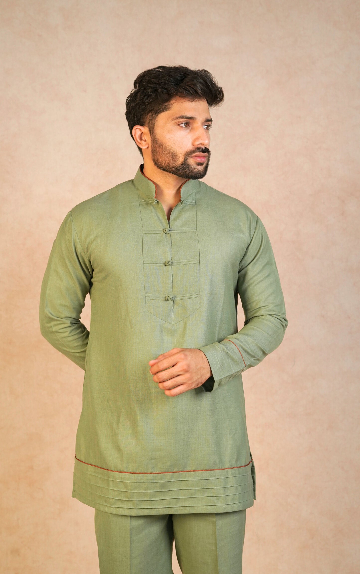 Zehn kurta set - Olive