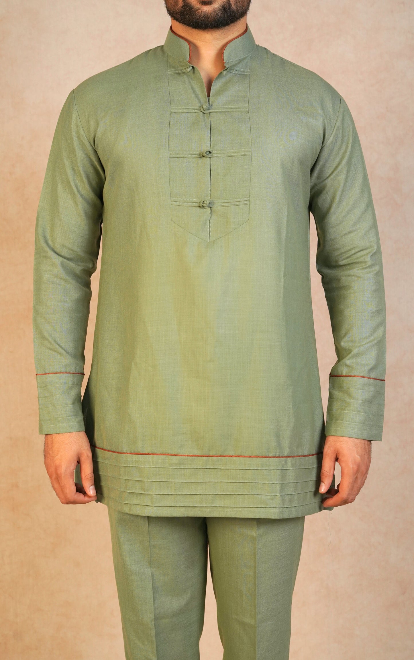 Zehn kurta set - Olive