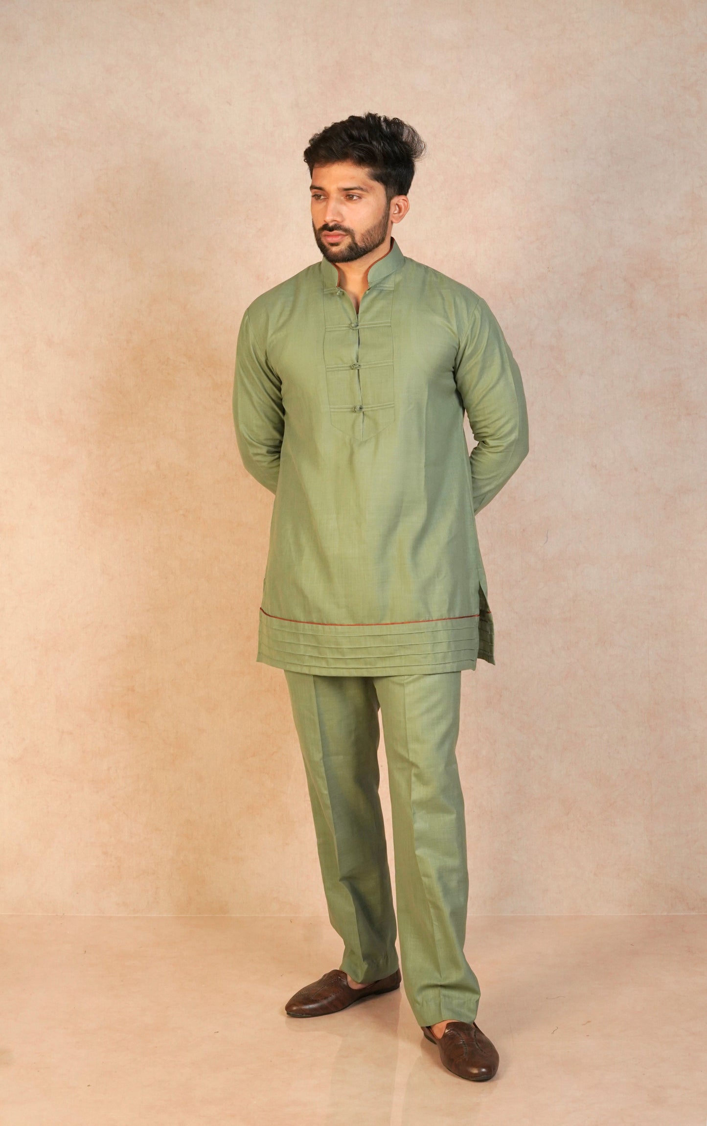 Zehn kurta set - Olive