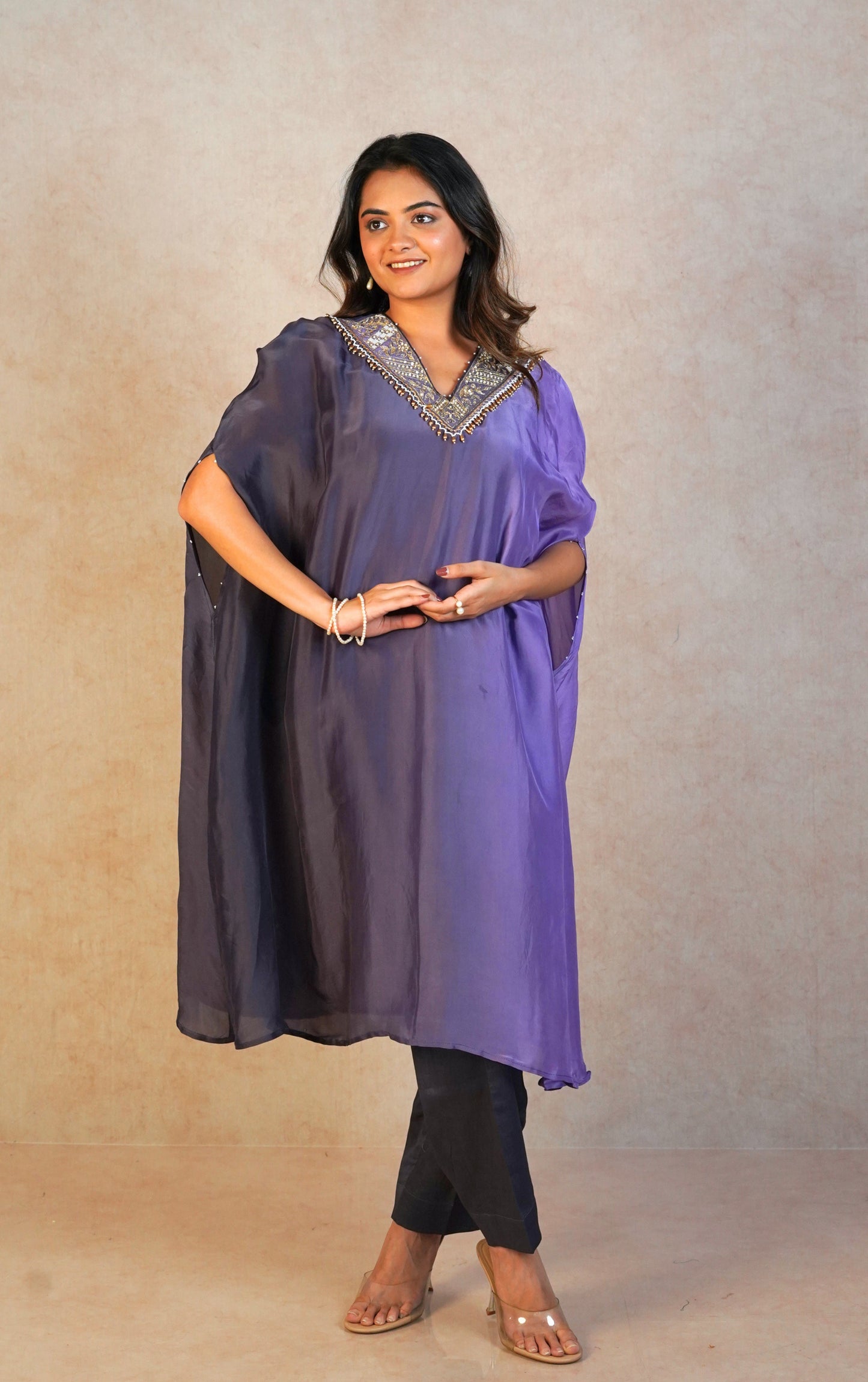 Luna Kaftan Set - Grey