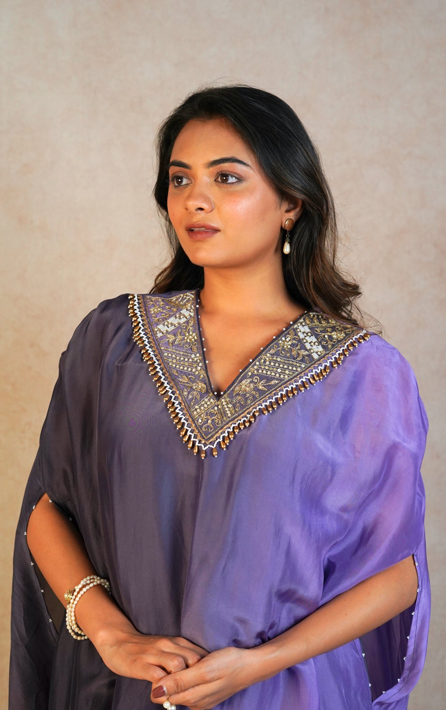 Luna Kaftan Set - Grey