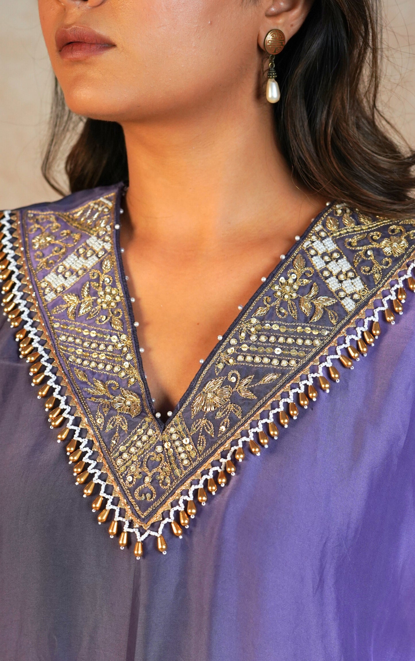 Luna Kaftan Set - Grey