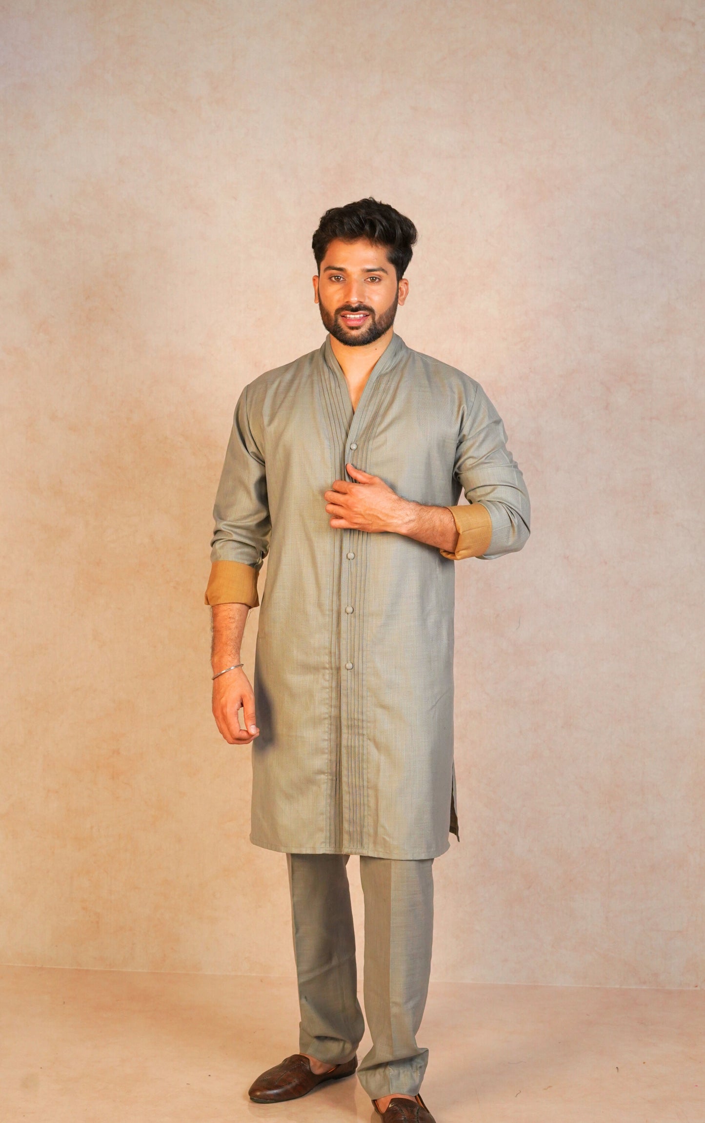 Shaan Kurta Set - Grey