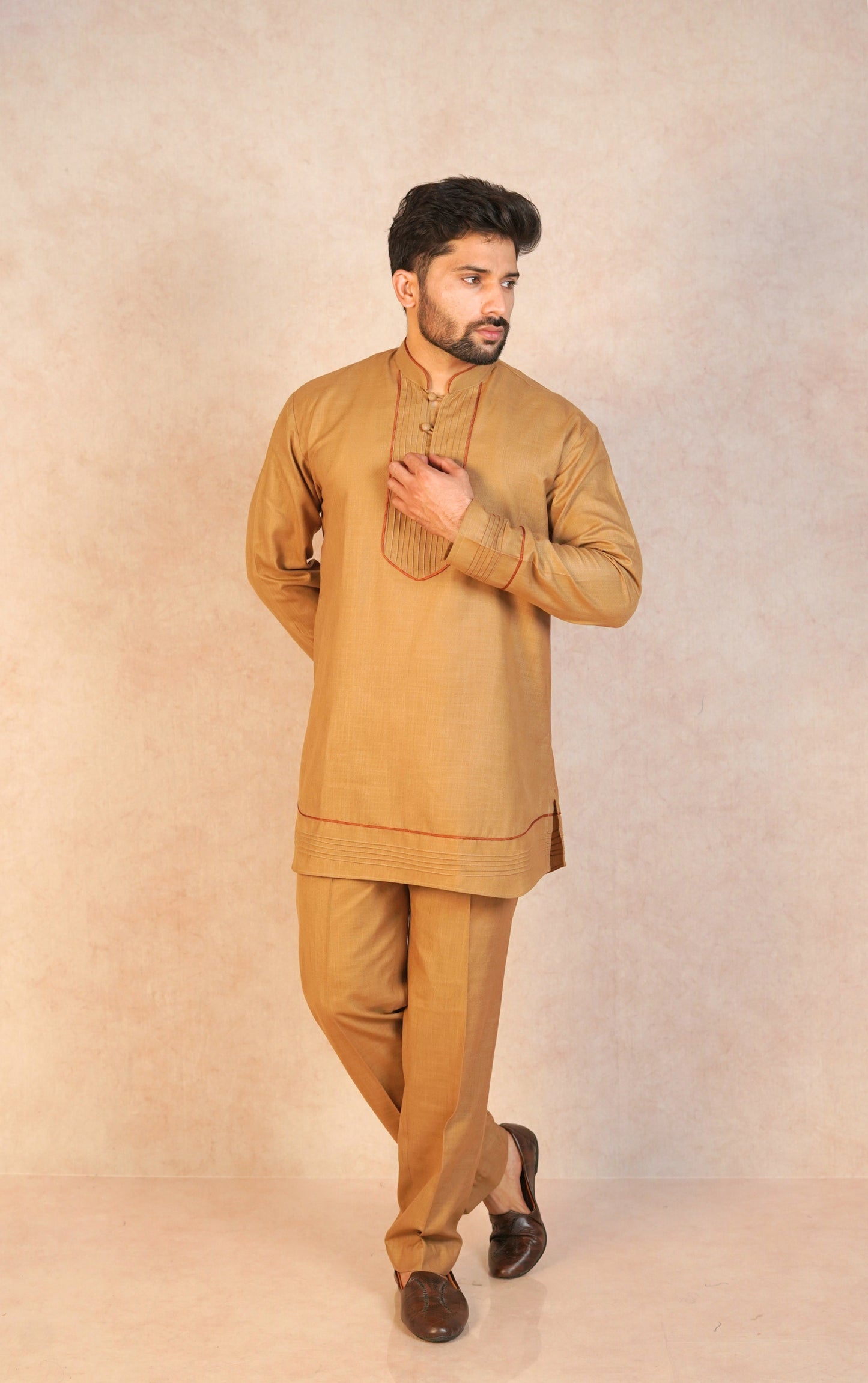 Zehn kurta set - sand