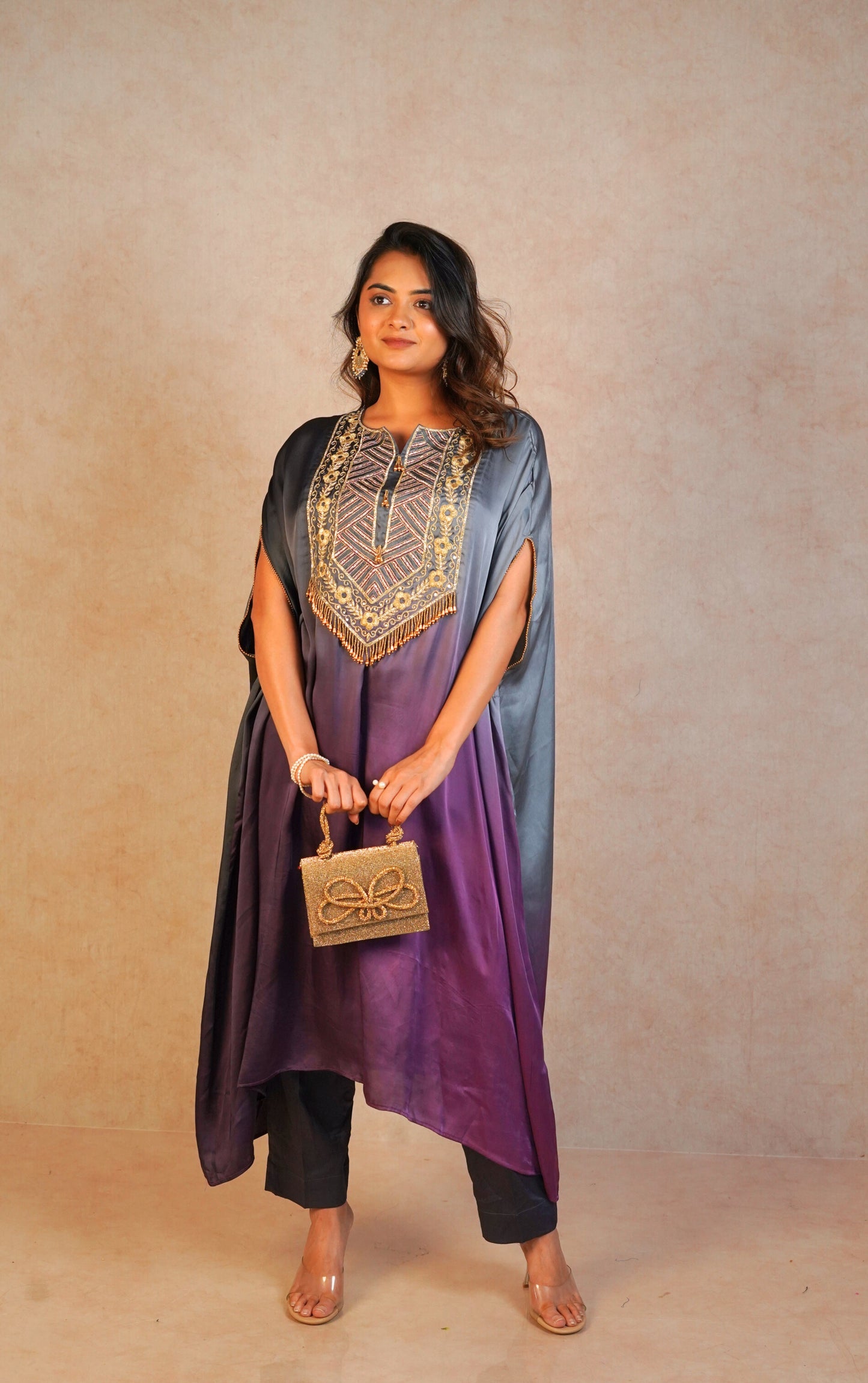 Haze kaftan Set - magenta