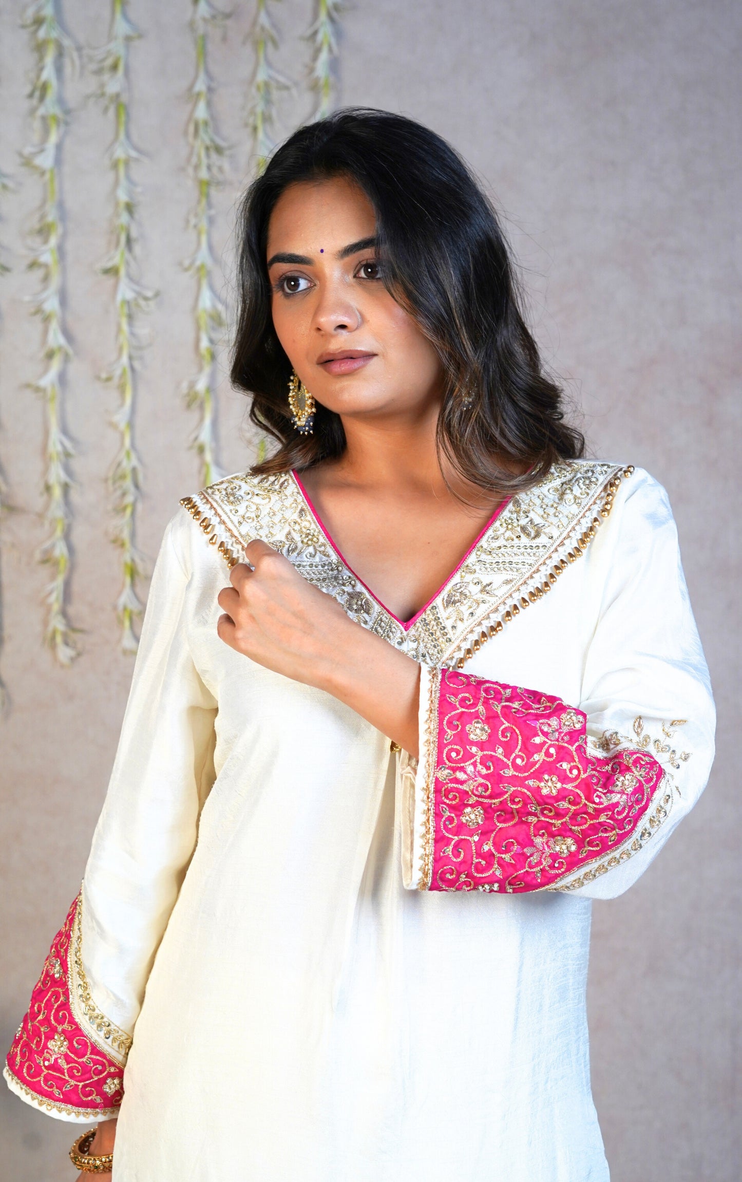 Noor festive Kurta Set - White