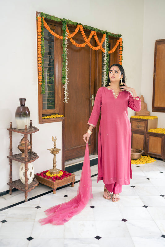 Straight Fit Kurta set