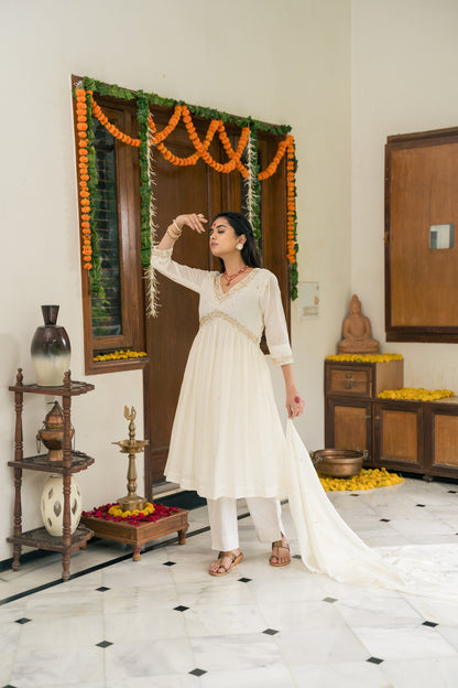 Amaira kurta set - white