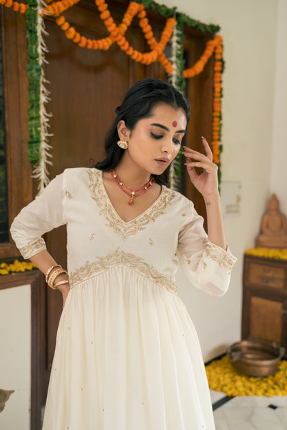 Amaira kurta set - white