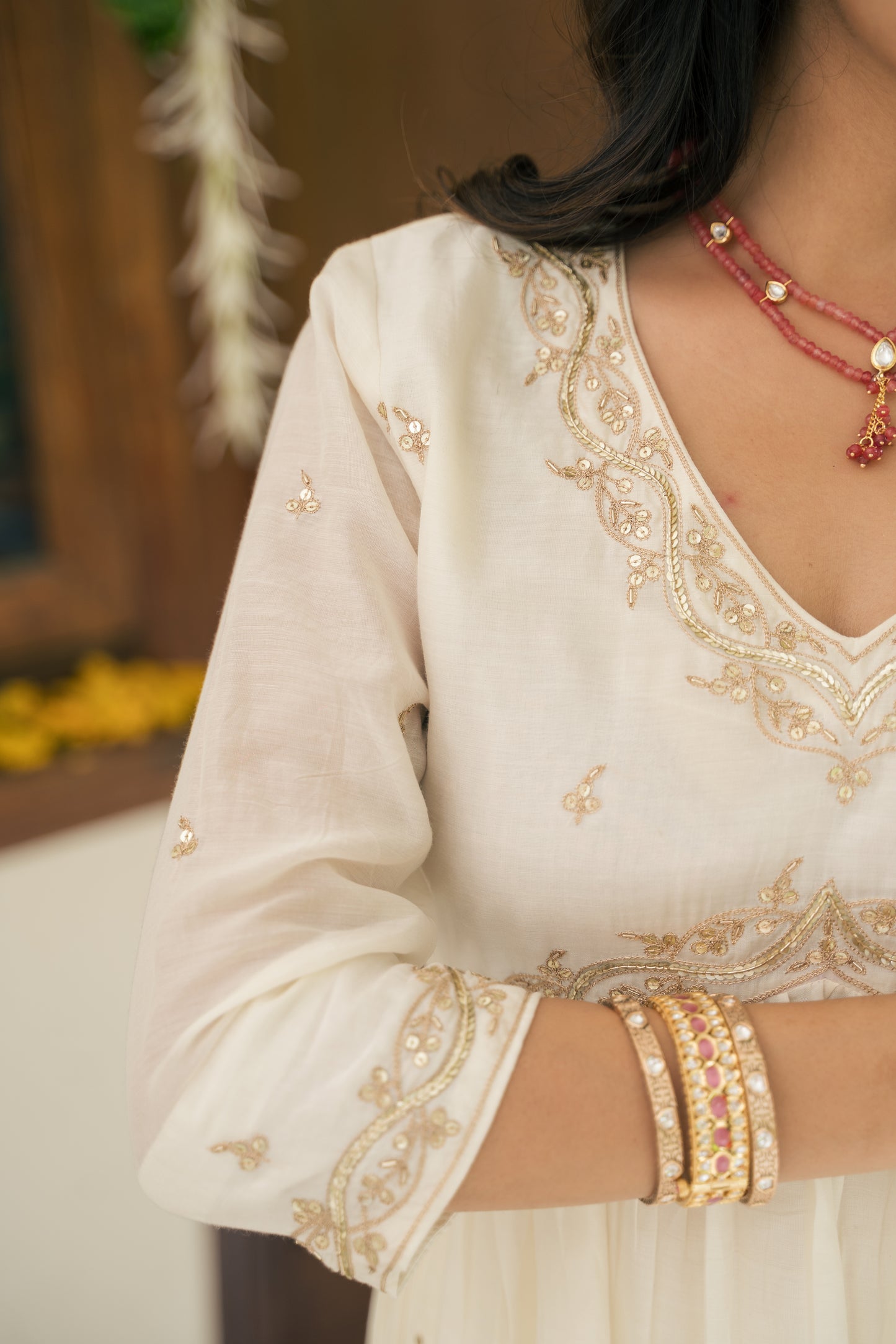 Amaira kurta set - white