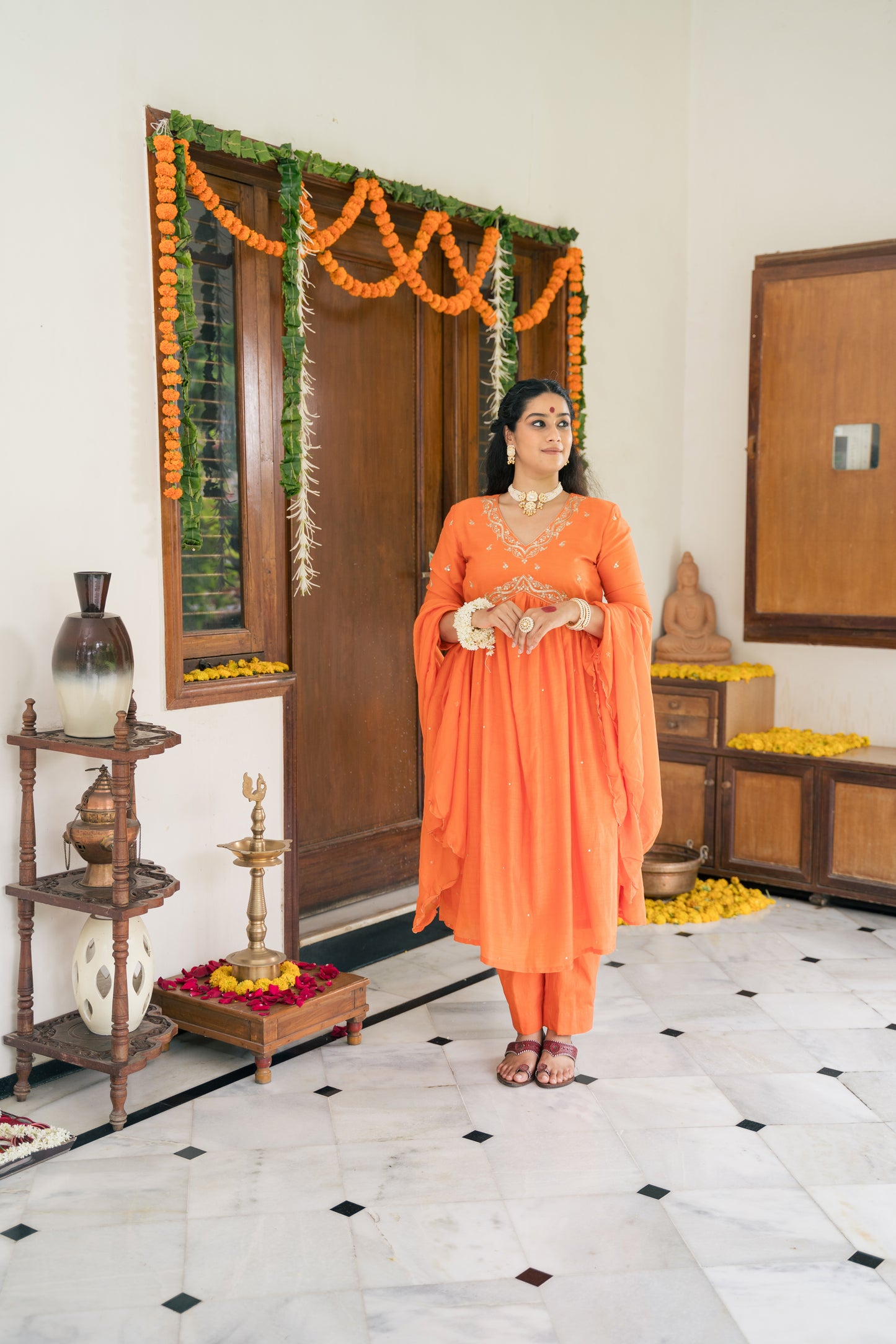 Amaira kurta set - orange