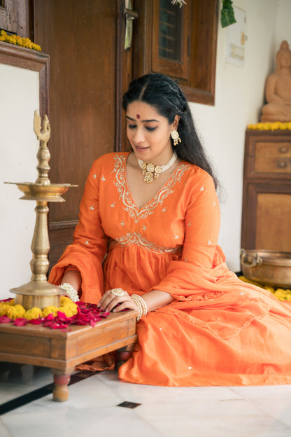 Amaira kurta set - orange