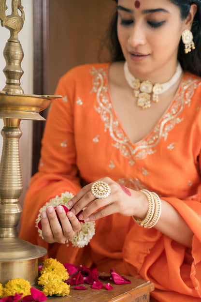 Amaira kurta set - orange