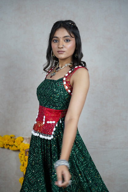 Fitoor bandhani choli set