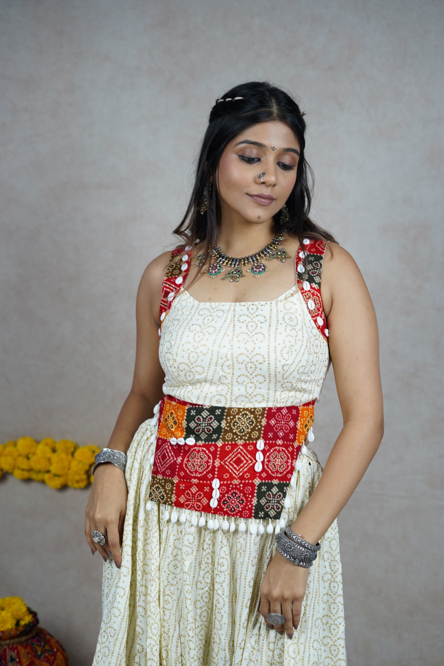 Fitoor bandhani choli set