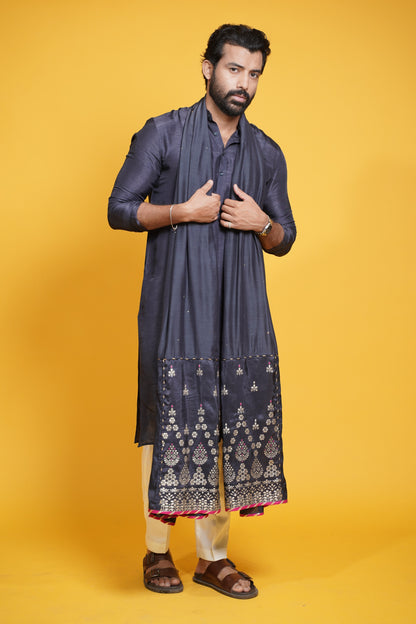 Nigam Kurta with shawl dupatta and trousers