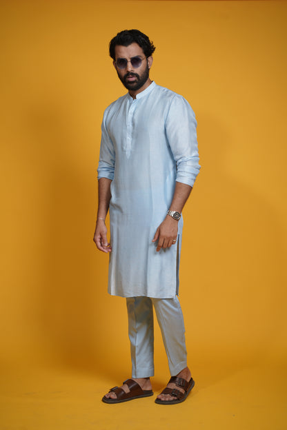 Sameer kurta set- sky
