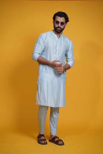 Sameer kurta set- sky