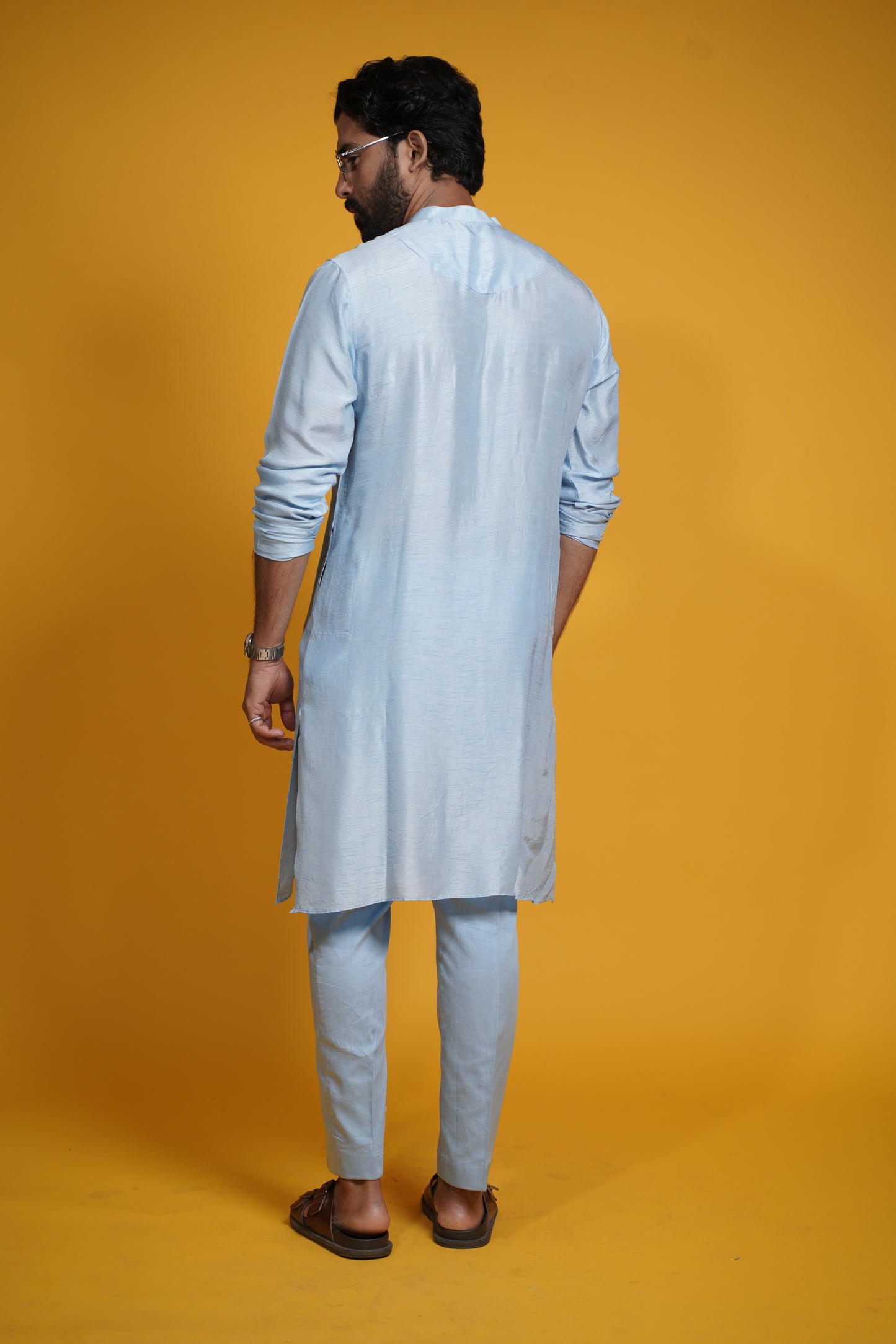 Sameer kurta set- sky