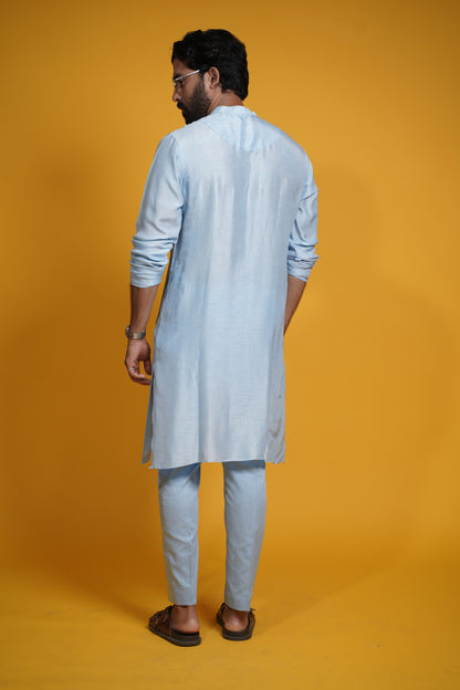 Sameer kurta set- sky