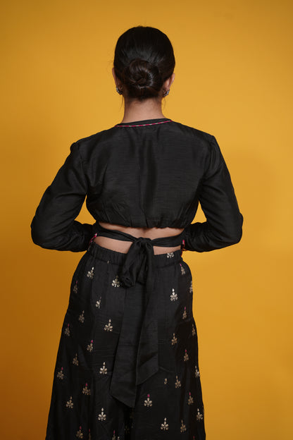 Charisma set (Meenakari pants with apple cut shirt)